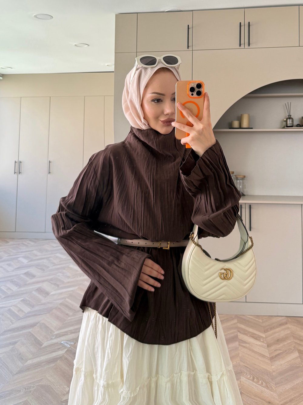 Katia Krinkıl Bluz Kahve
