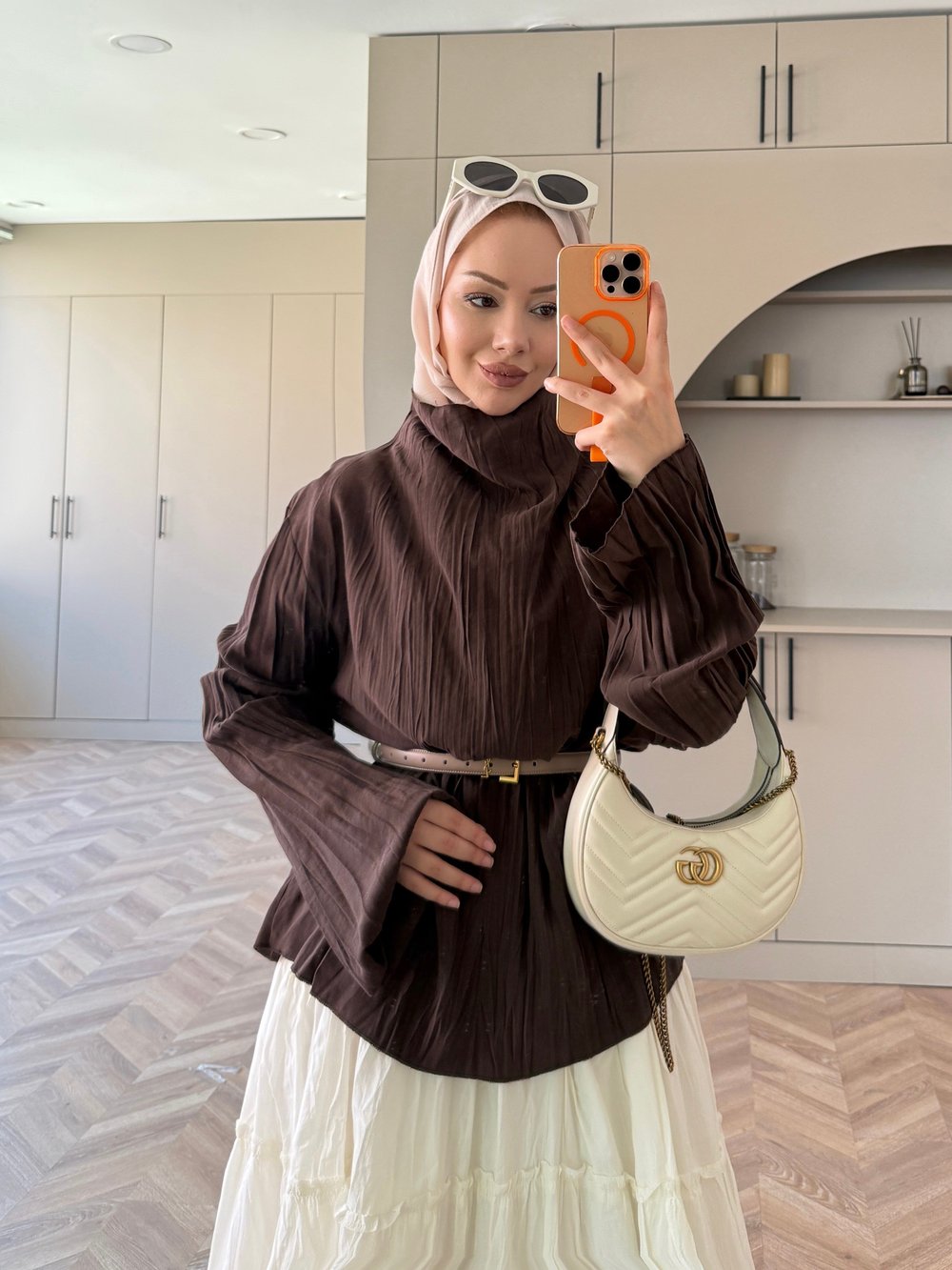 Katia Krinkıl Bluz Kahve
