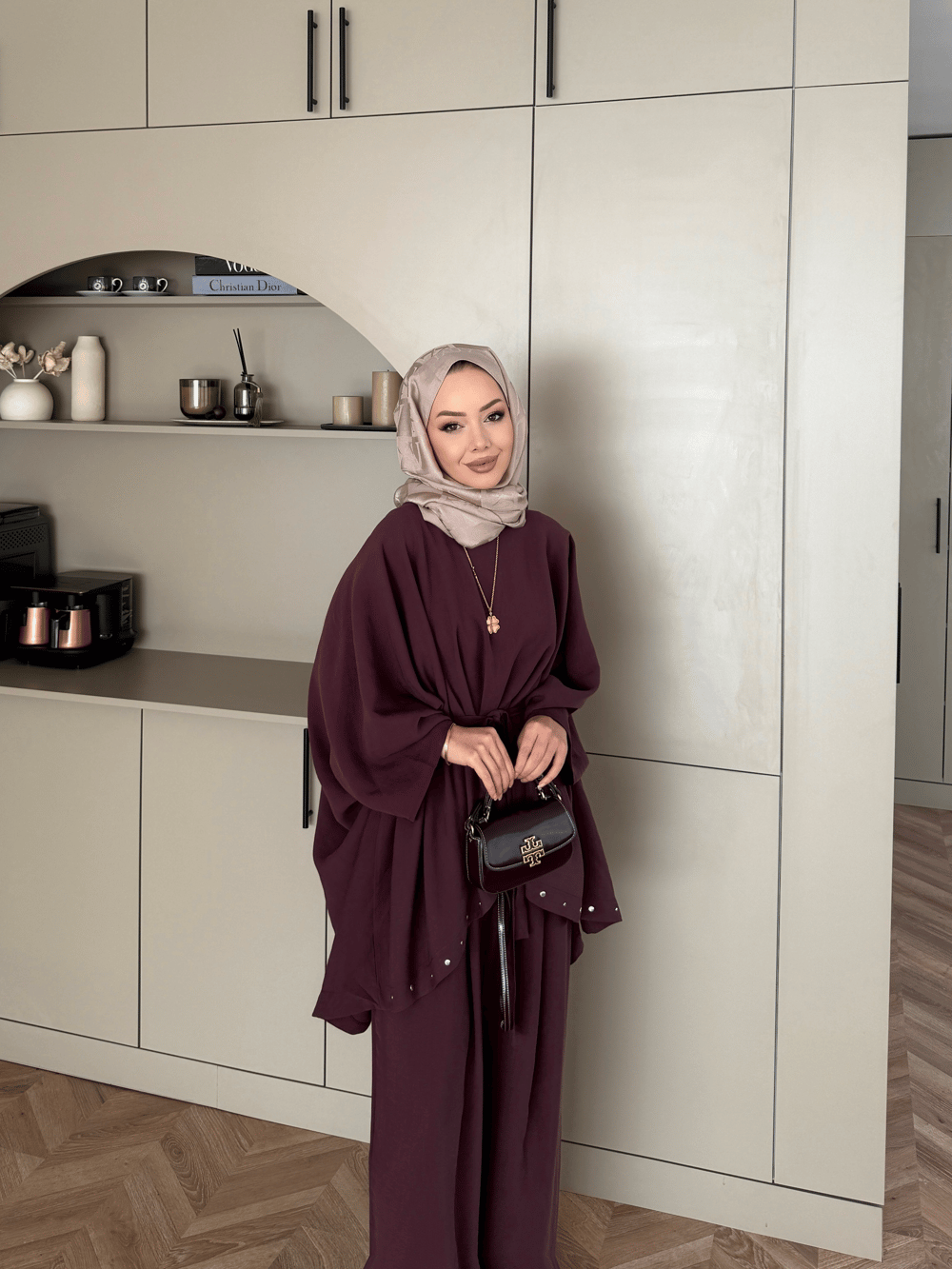 Kevin Yarasa Kol Pantolonlu Takım Mürdüm (2024)