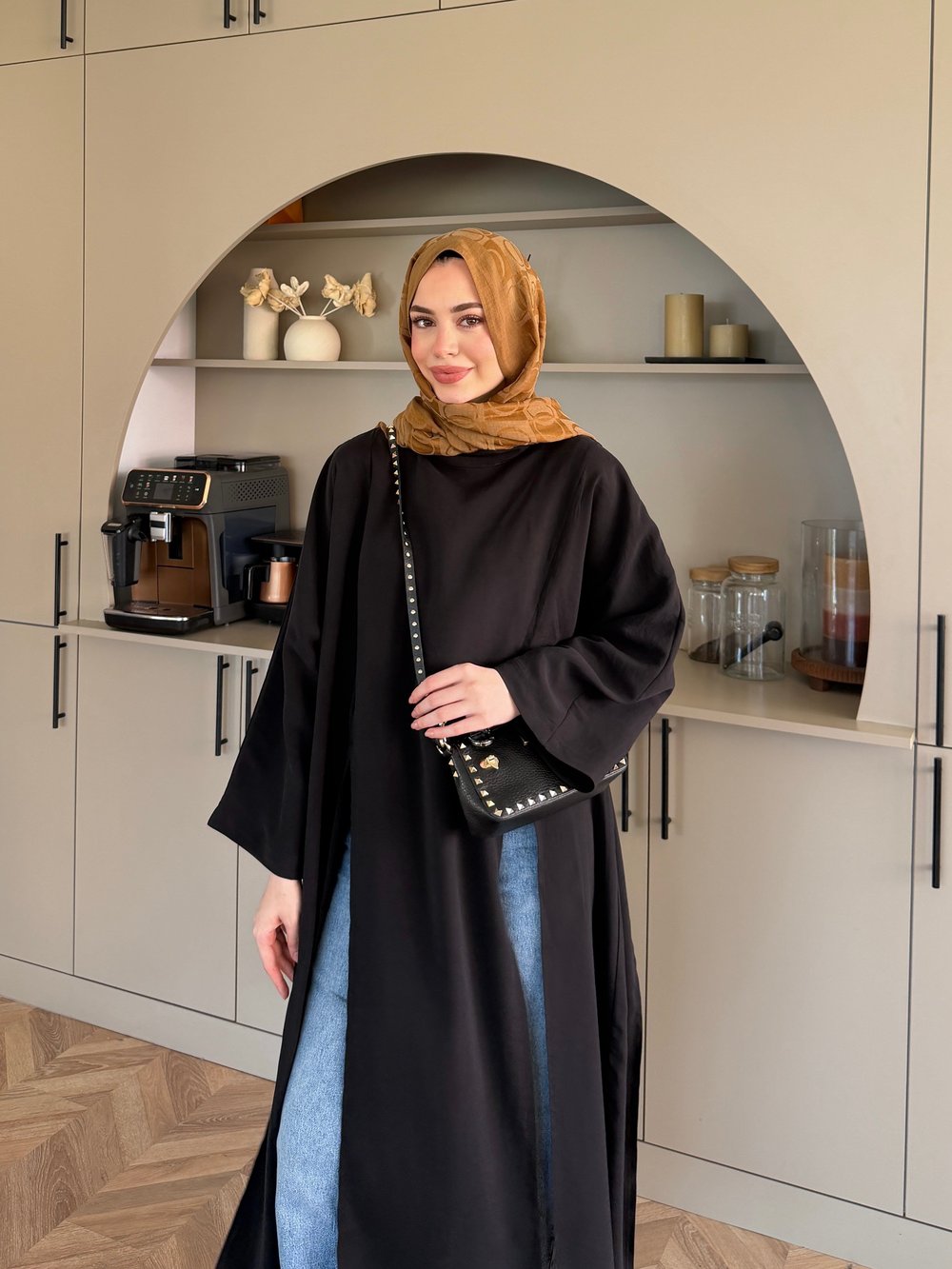 Lina Yırtmaçlı Bluz Siyah (4507)