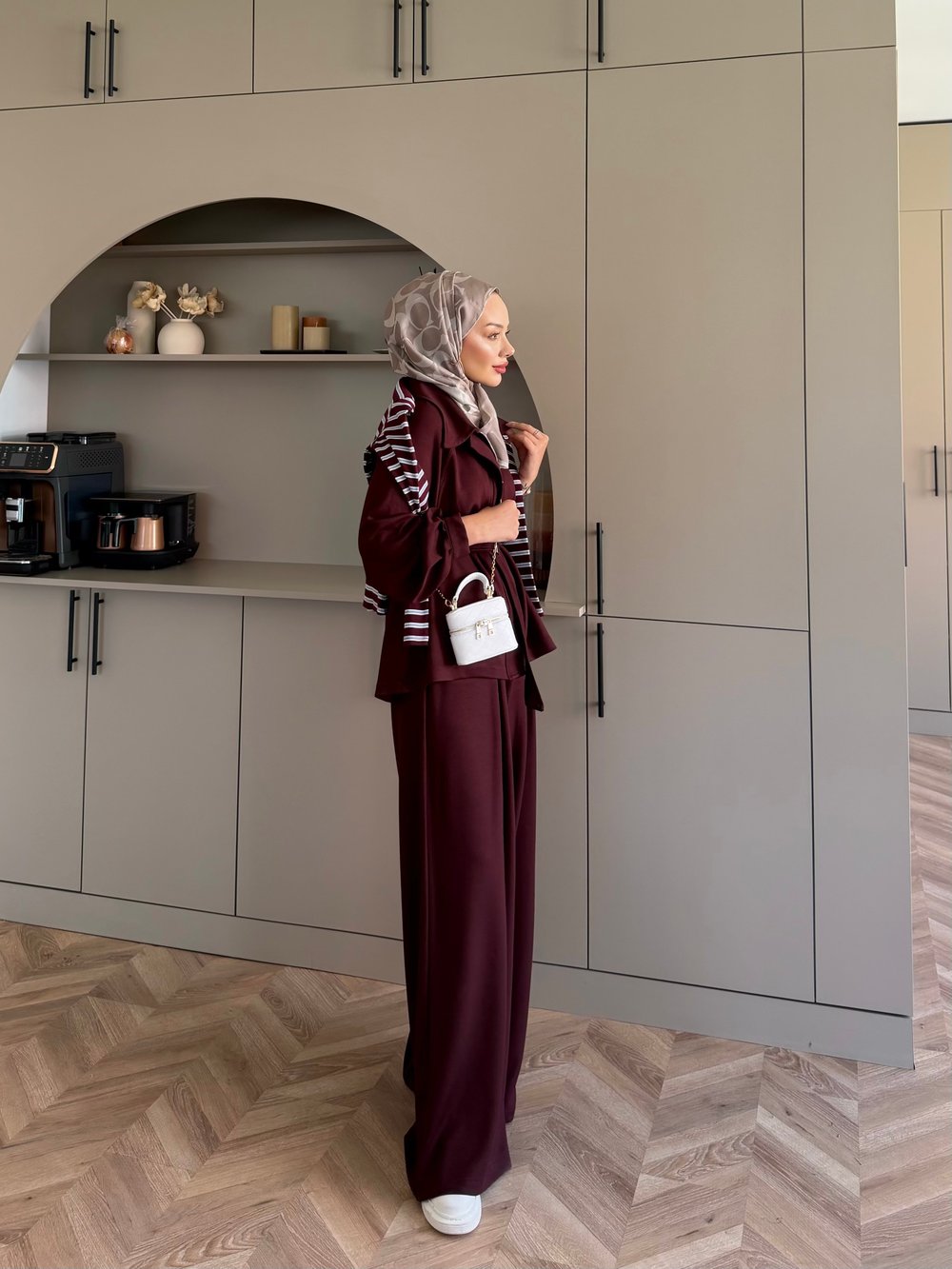 Linel Fermuarlı Oysh Takım Bordo (4555)