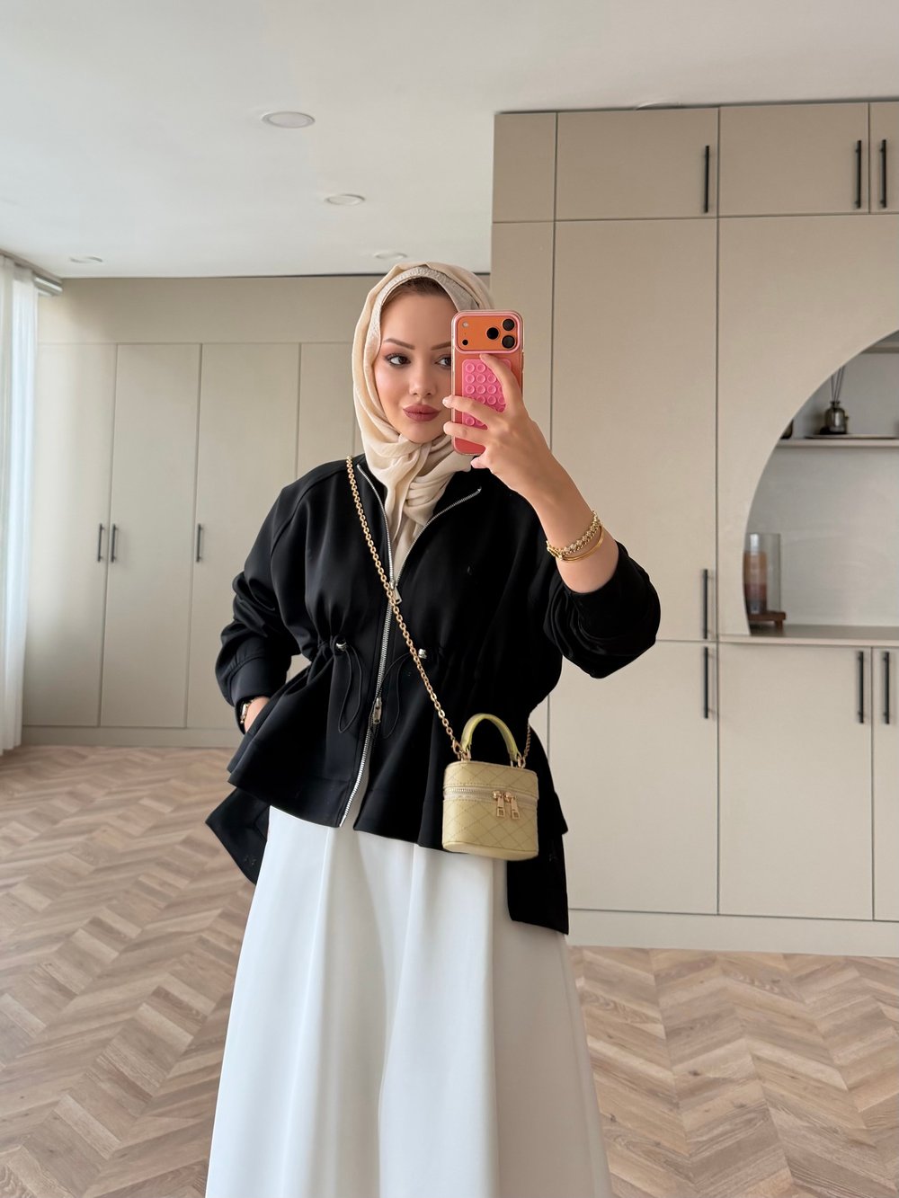 Lioli Beli Büzgülü Ceket Siyah (160004)