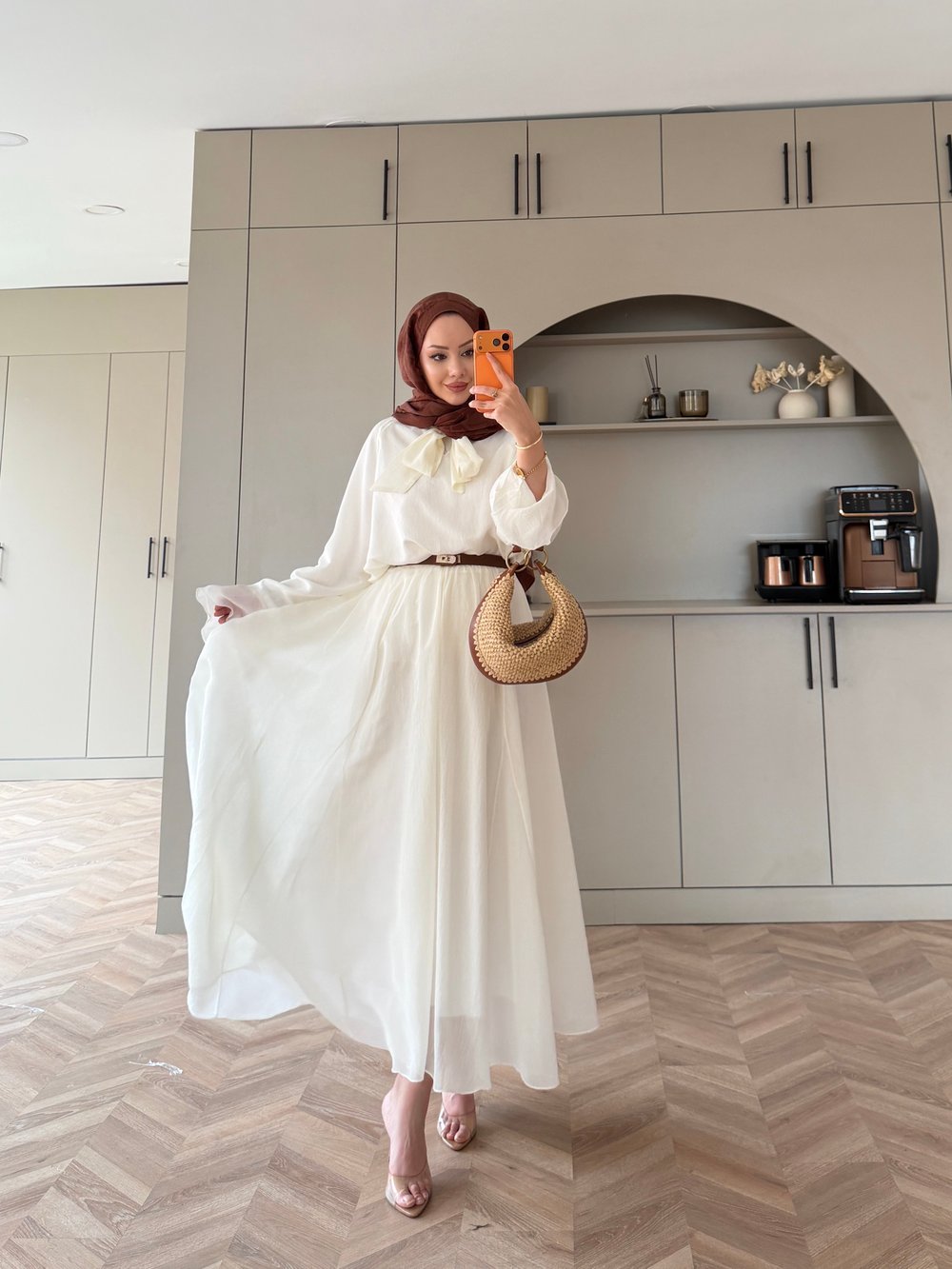 Loly Bağlamalı Etekli Takım Beyaz (3367)