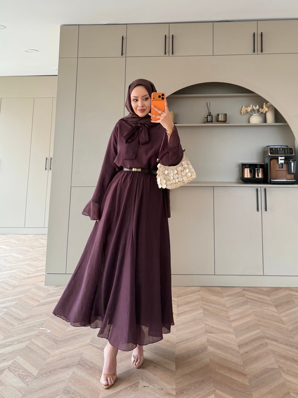 Loly Bağlamalı Etekli Takım Mürdüm (3367)