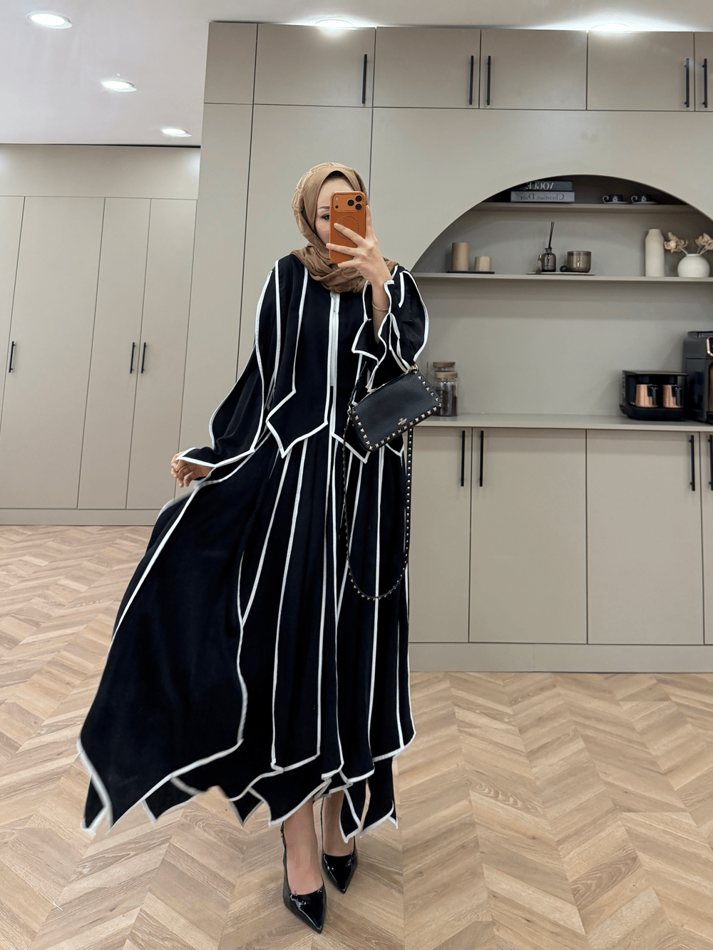 Luke Asimetrik Kesim Biyeli Etekli Takım Siyah (5709) 