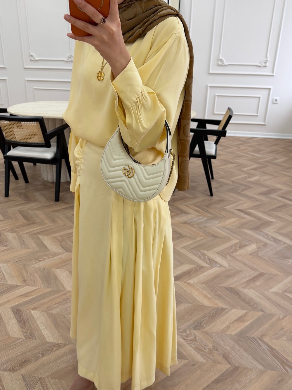 Lulus Modal Etekli Takım ButterYellow (5732)