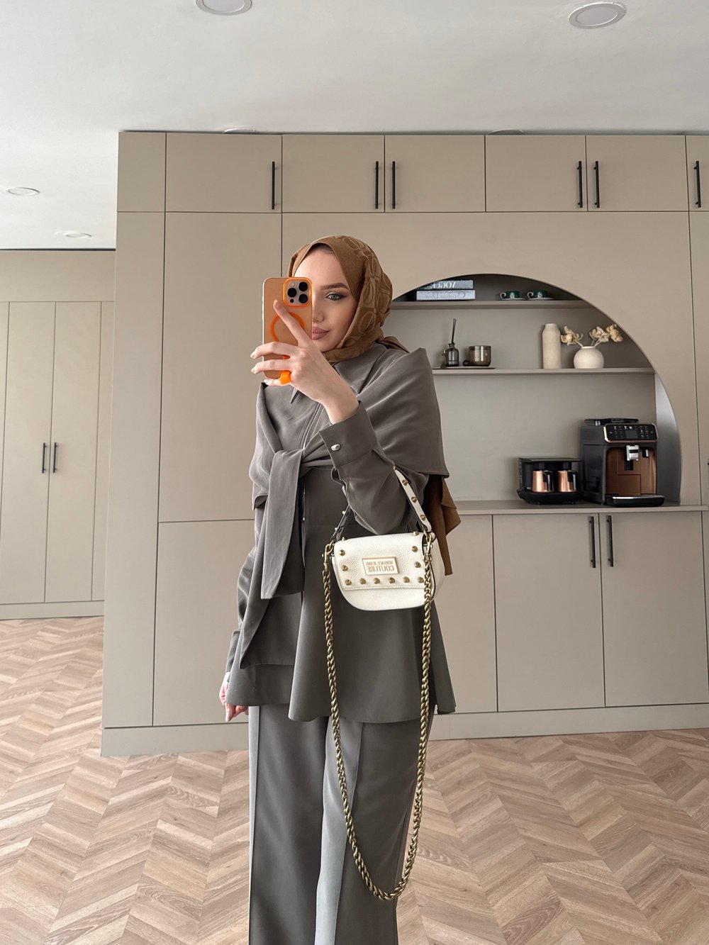Lumar Pelerin Detaylı Pantolonlu Takım Haki (2364)