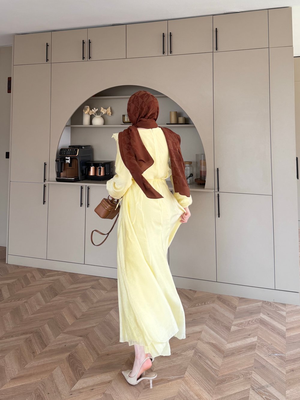Lushe Fırfır Detaylı Elbise ButterYellow (26169)