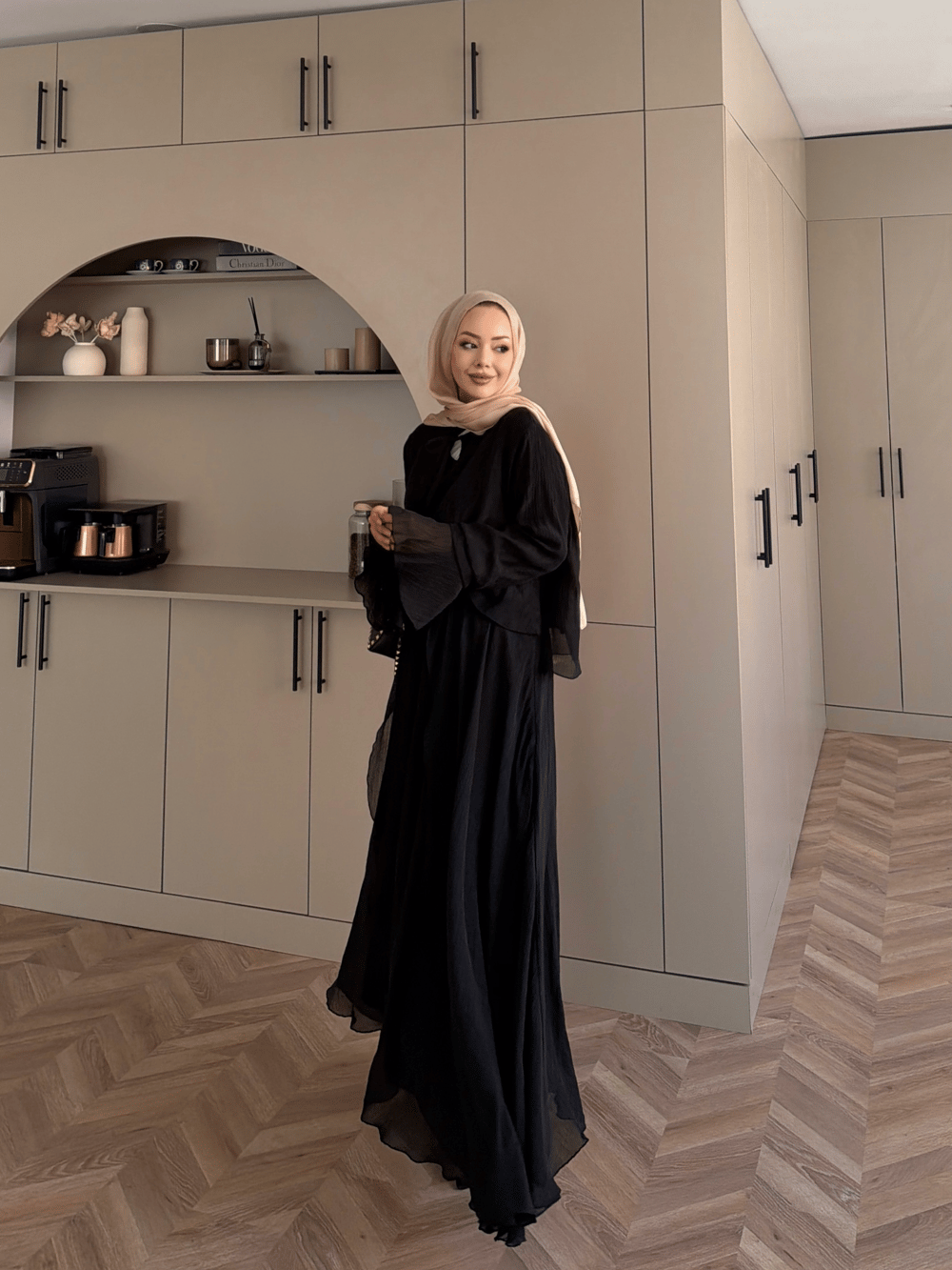 Marine Bağlamalı Etekli Takım Siyah (5740)