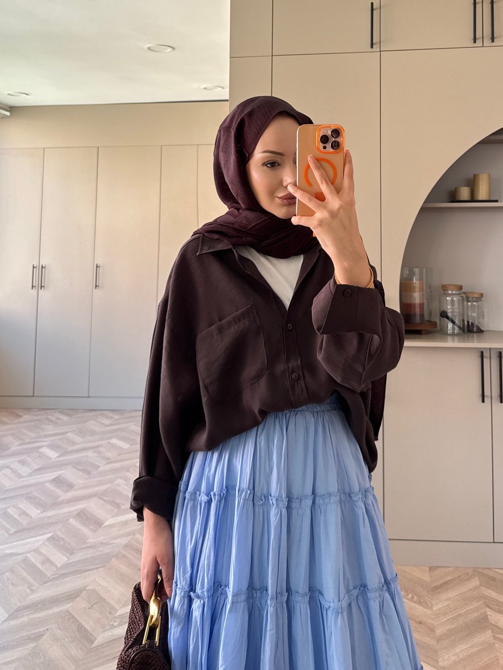 Maris Tensel Gömlek Acı Kahve (5050)