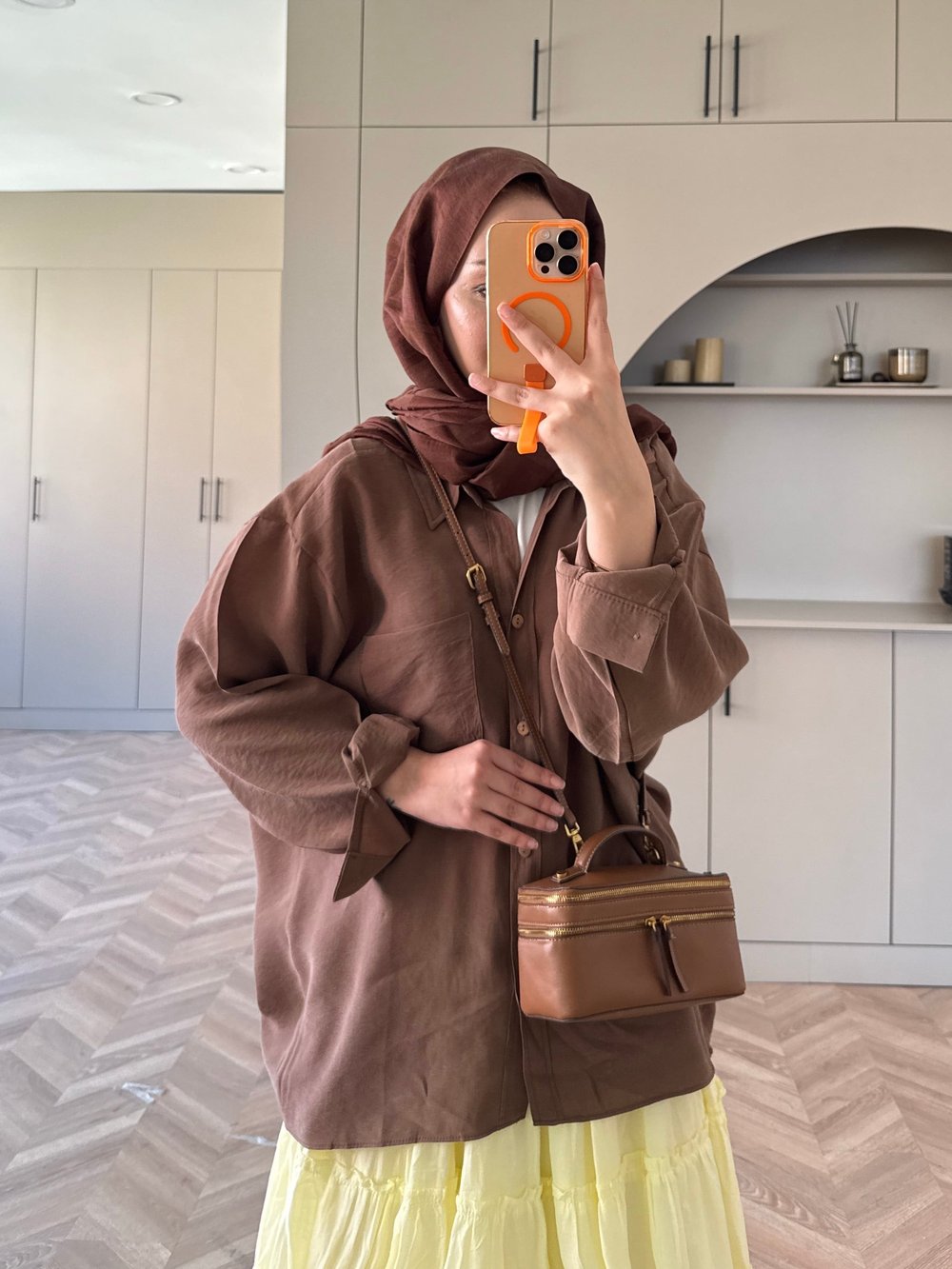Maris Tensel Gömlek Kahve (5050)