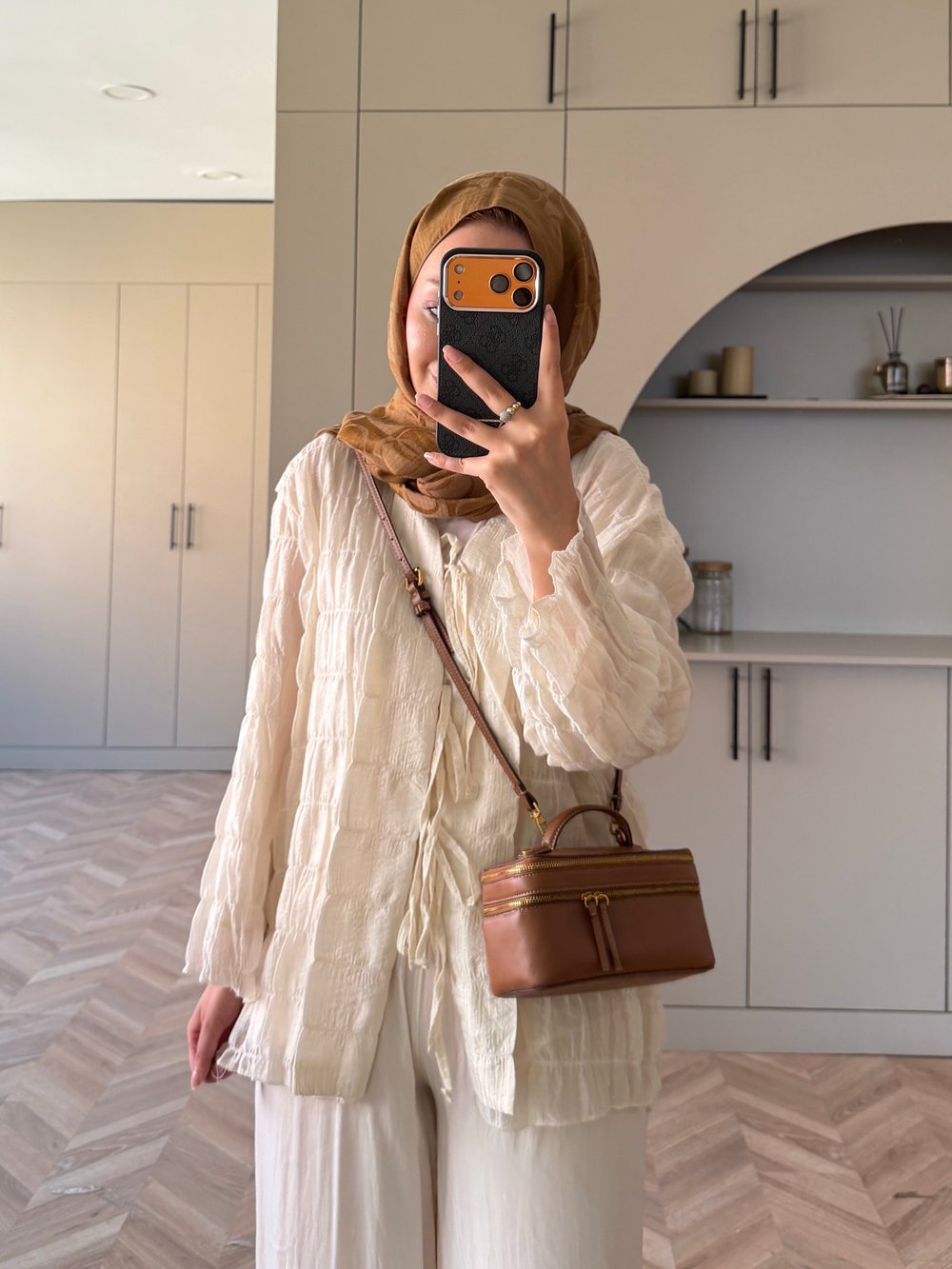 Mela Bürümcük Kimono\Gömlek Ekru (3095)