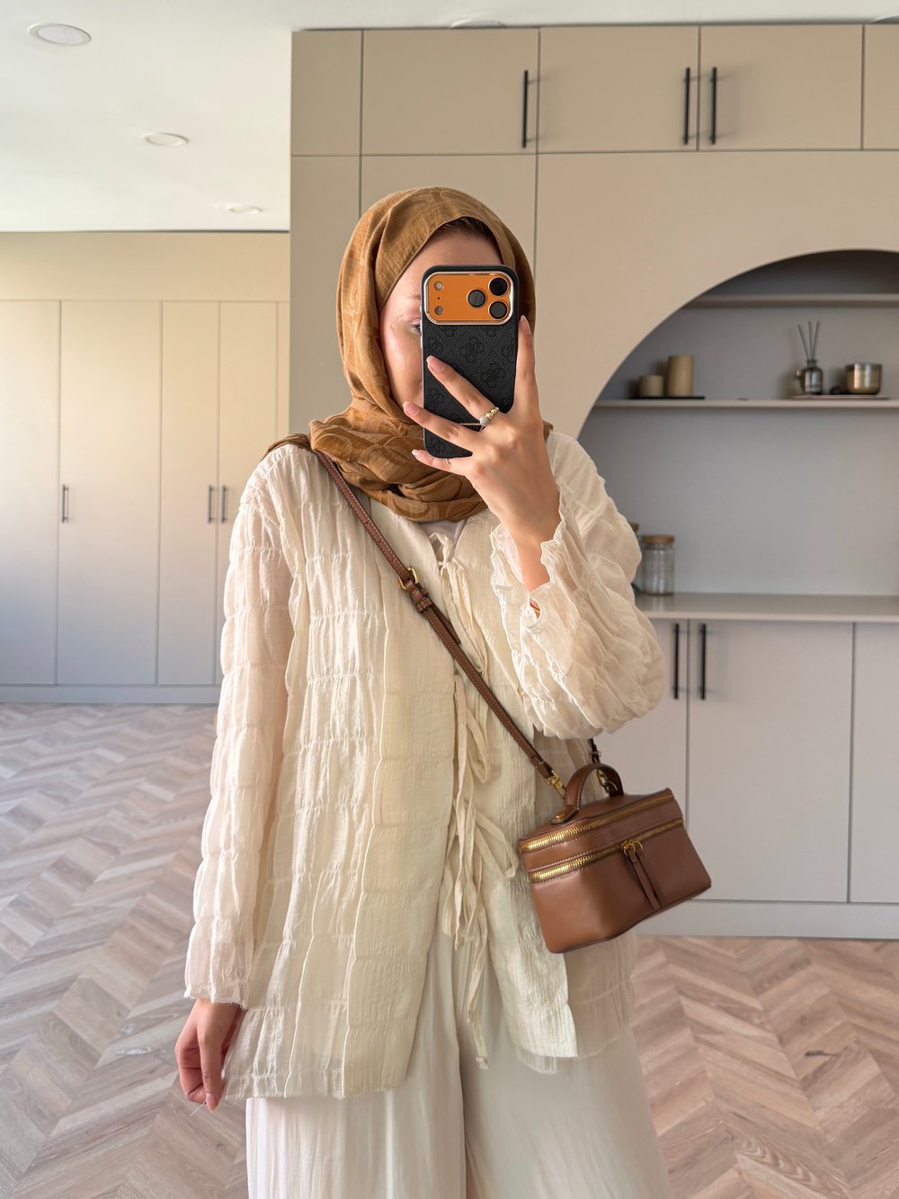 Mela Bürümcük Kimono\Gömlek Ekru (3095)