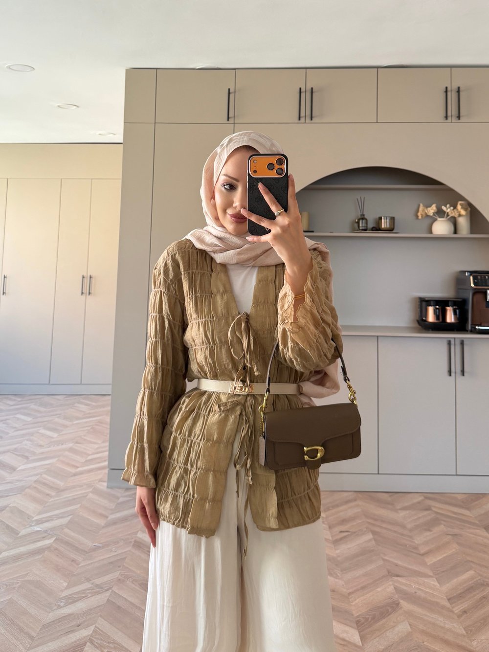 Mela Bürümcük Kimono\Gömlek Haki (3095)