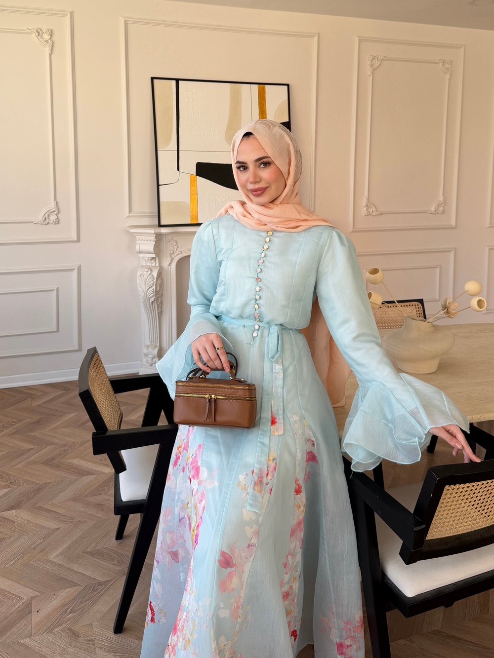 Melis Asimetrik Tül Elbise Mint Yeşili (26164)