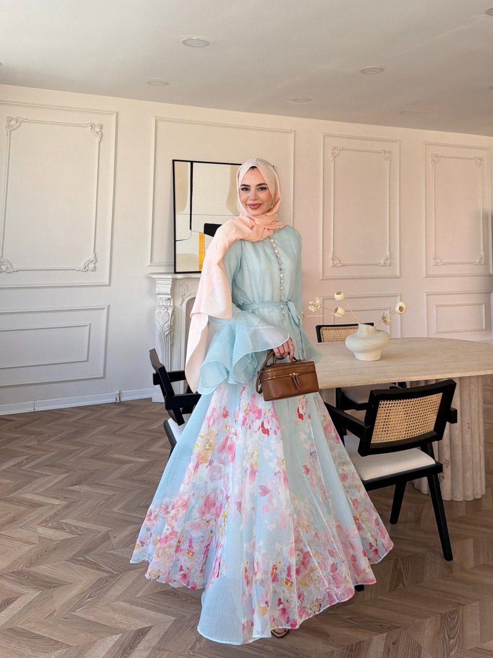 Melis Asimetrik Tül Elbise Mint Yeşili (26164)