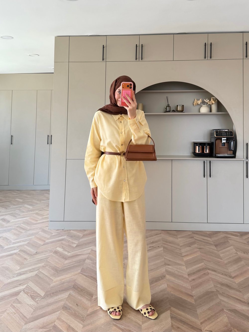 Miori Keten Pantolonlu Takım Butteryellow (3146)