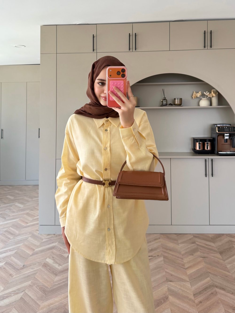 Miori Keten Pantolonlu Takım Butteryellow (3146)
