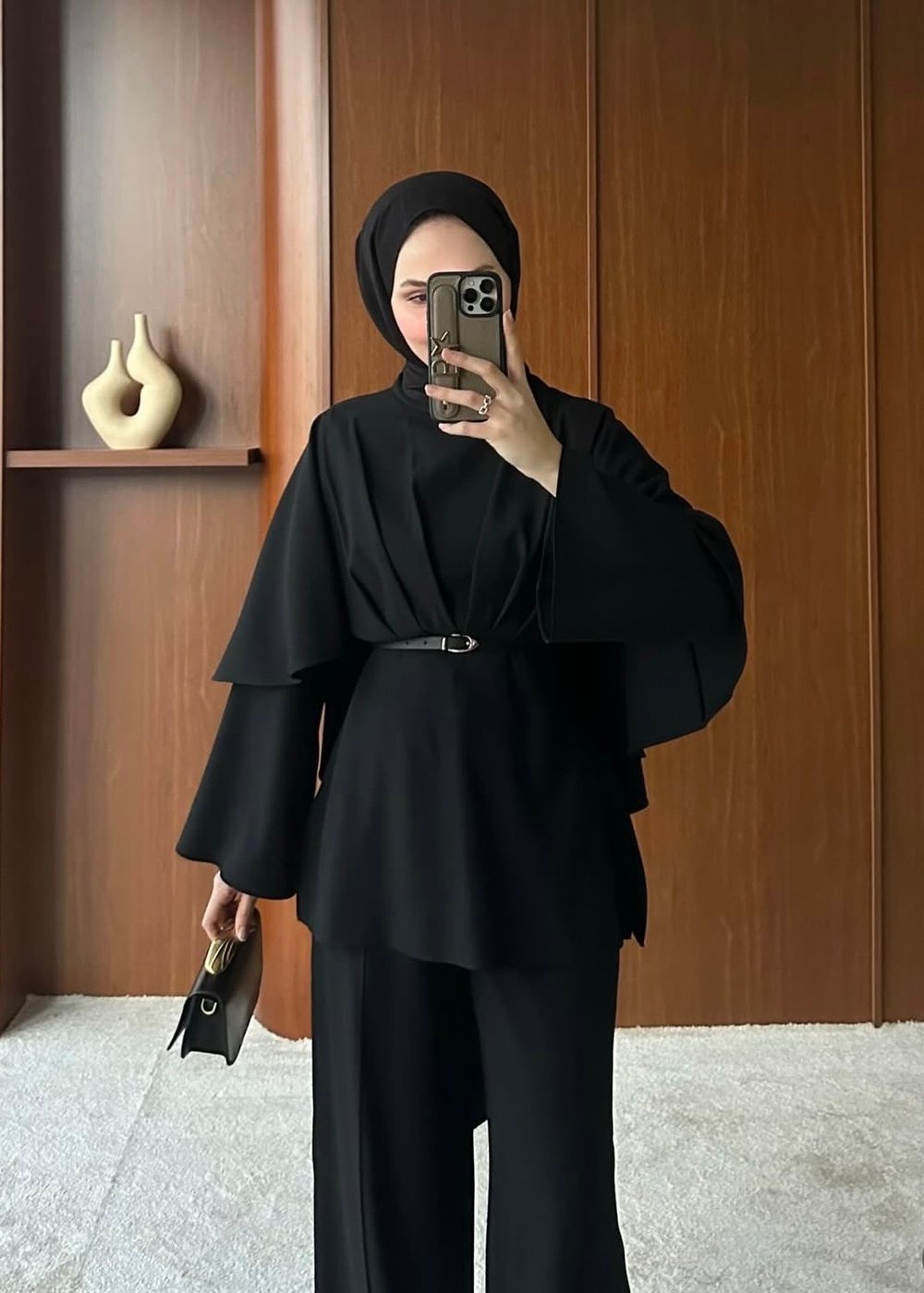 Nazra Yarasa Kol Pantolonlu Takım Lacivert (2358) 