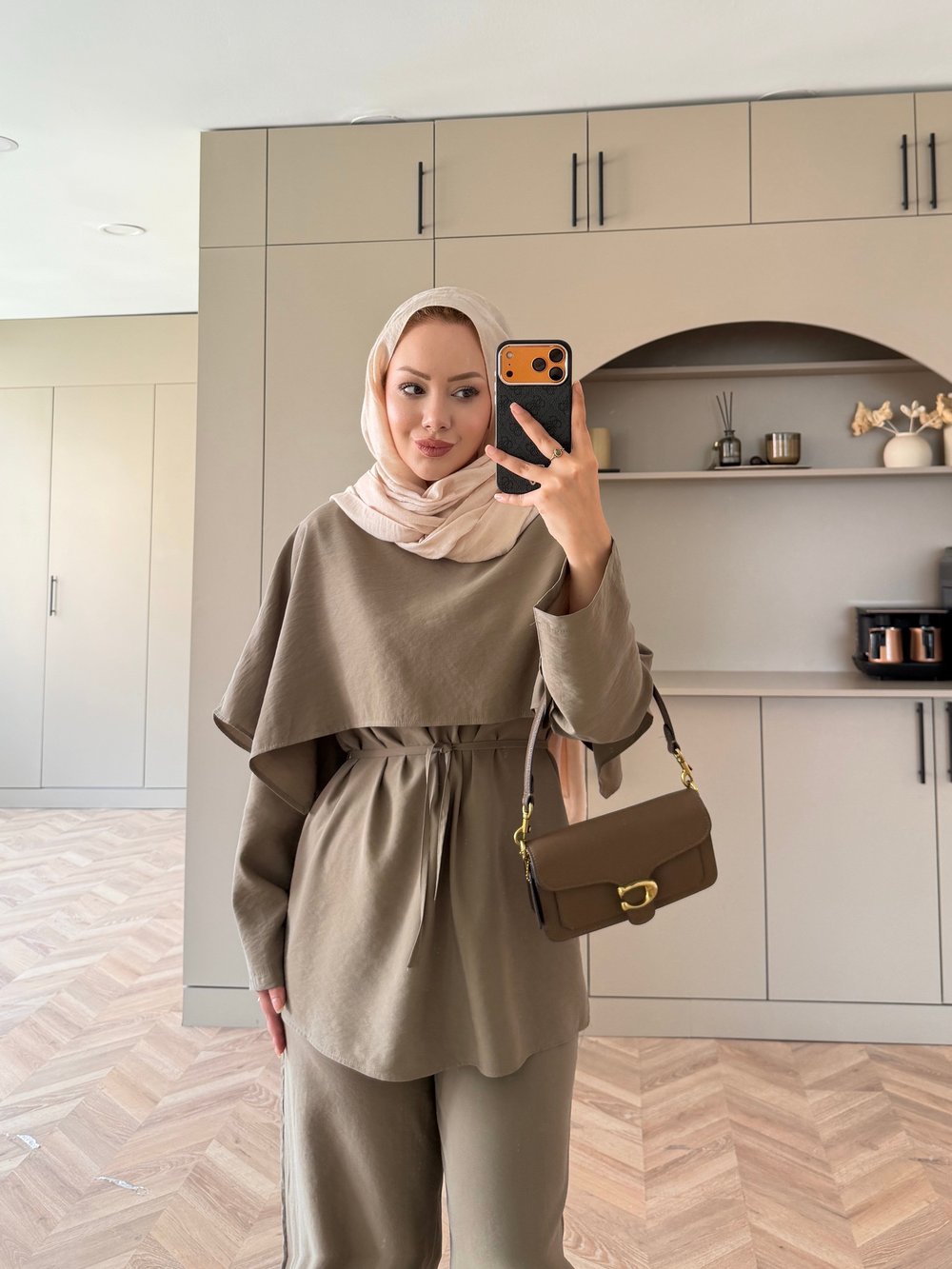Nicole Modal Pantolonlu Takım Haki (1484)