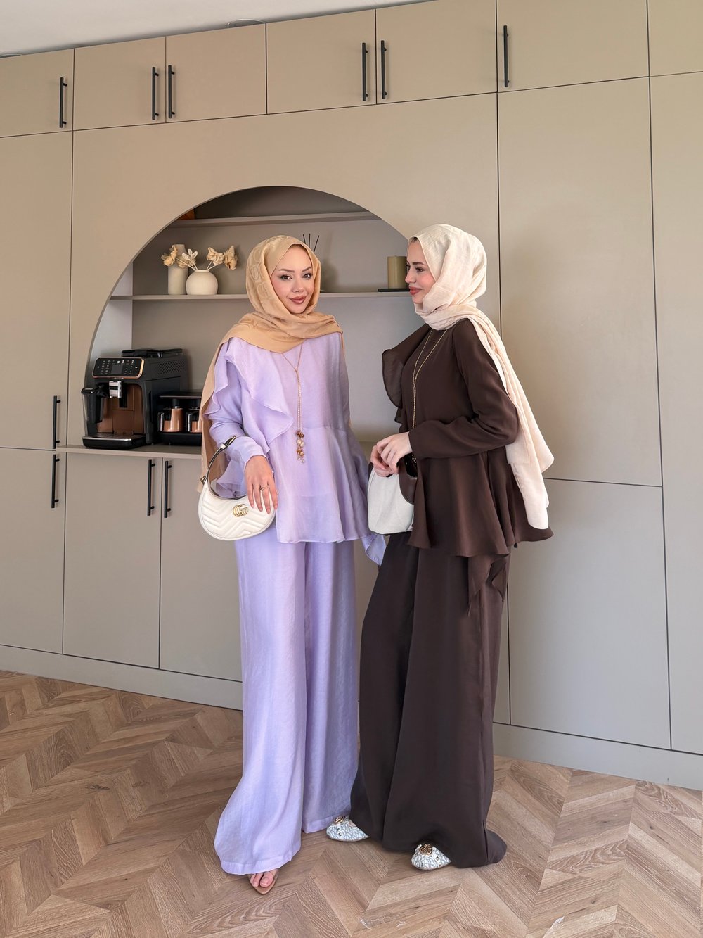 Noxa Fırfırlı Pantolonlu Takım Mor (26163)