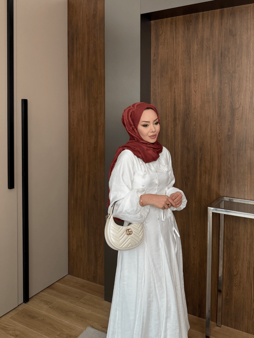 Noyan Çiçek Baskılı Tül Elbise Beyaz (26005)