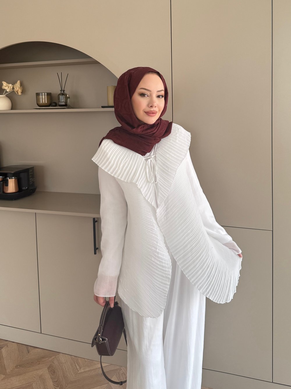Ocea Korsaj Detaylı Takım Ekru (5804)