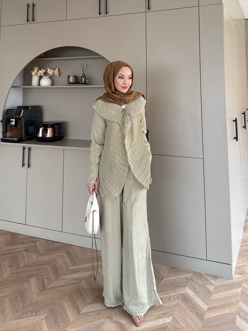 Ocea Korsaj Detaylı Takım Haki (5804)