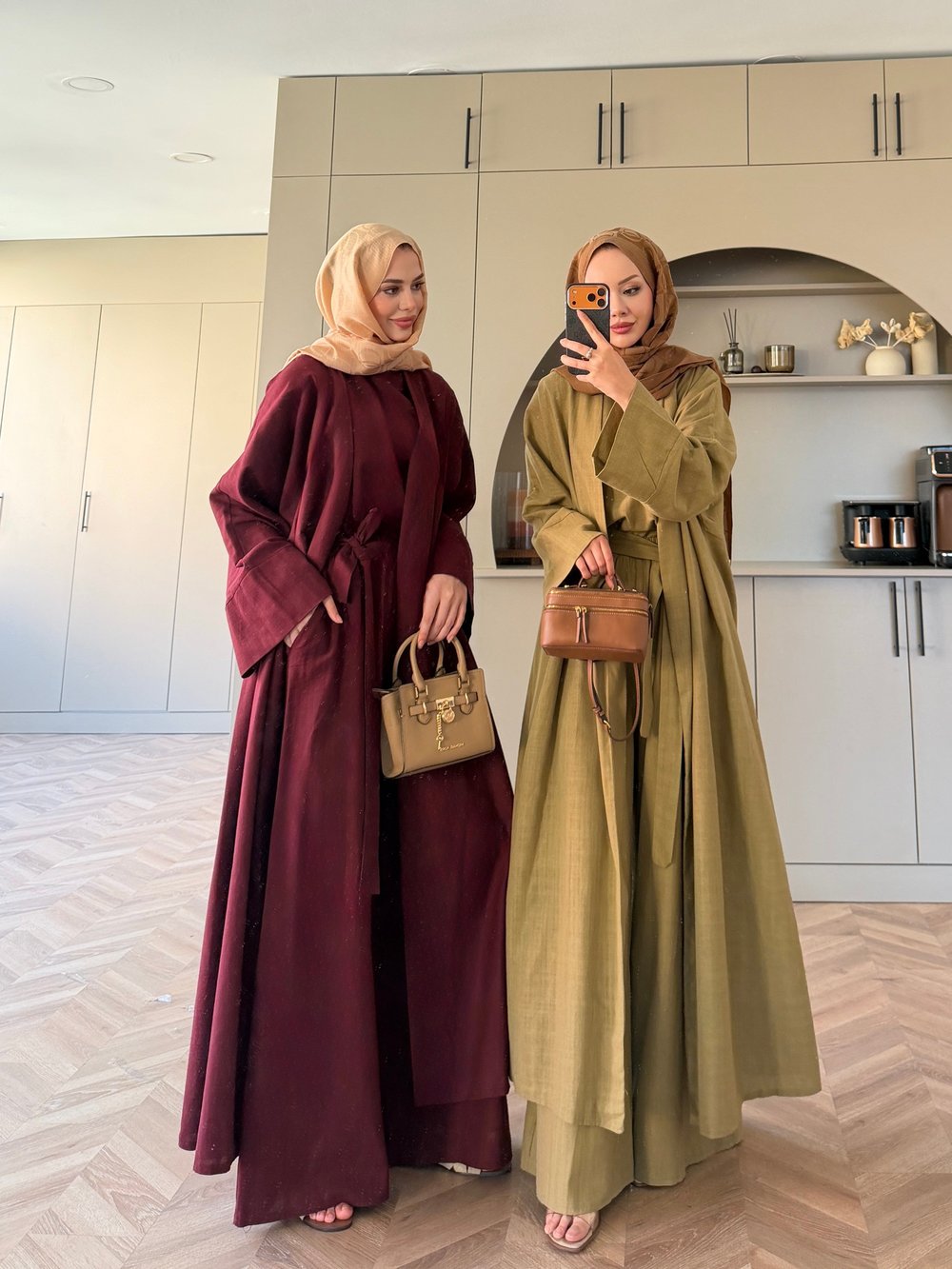 Ofelia Pantolonlu Kimono Takım Bordo (4518)