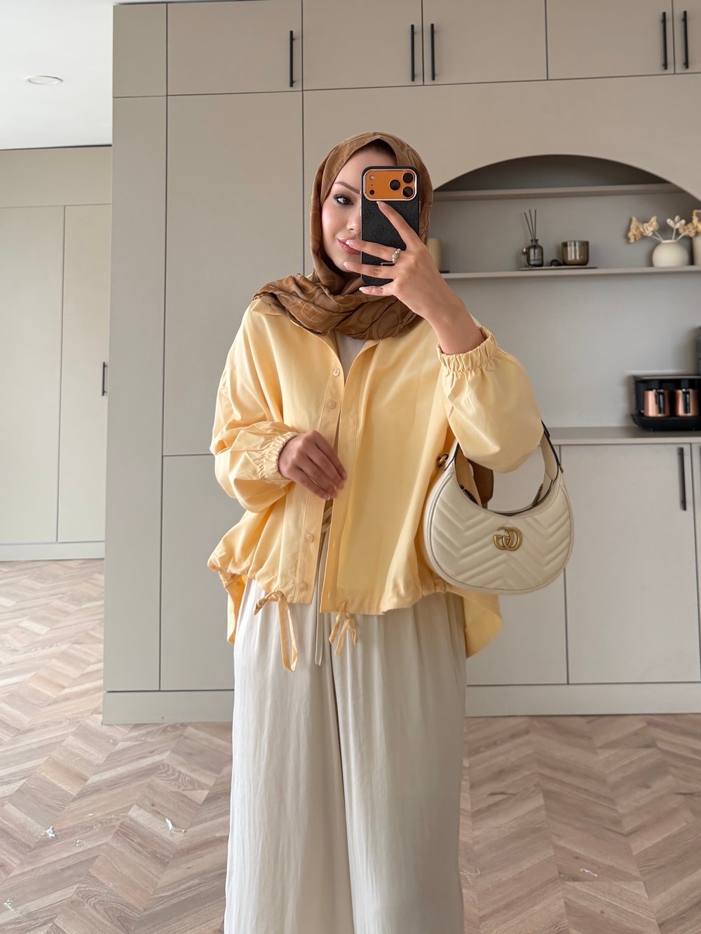 Oversize Büzgülü Gömlek Butteryellow (4530)