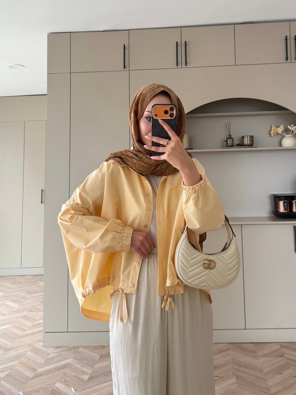 Oversize Büzgülü Gömlek Butteryellow (4530)