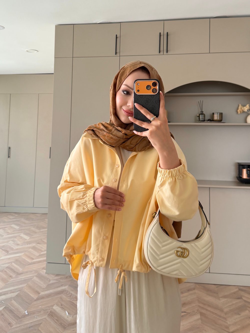 Oversize Büzgülü Gömlek Butteryellow (4530)