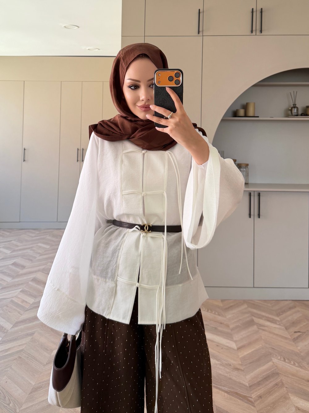 Peri Kimono Ceket Ekru (2366)