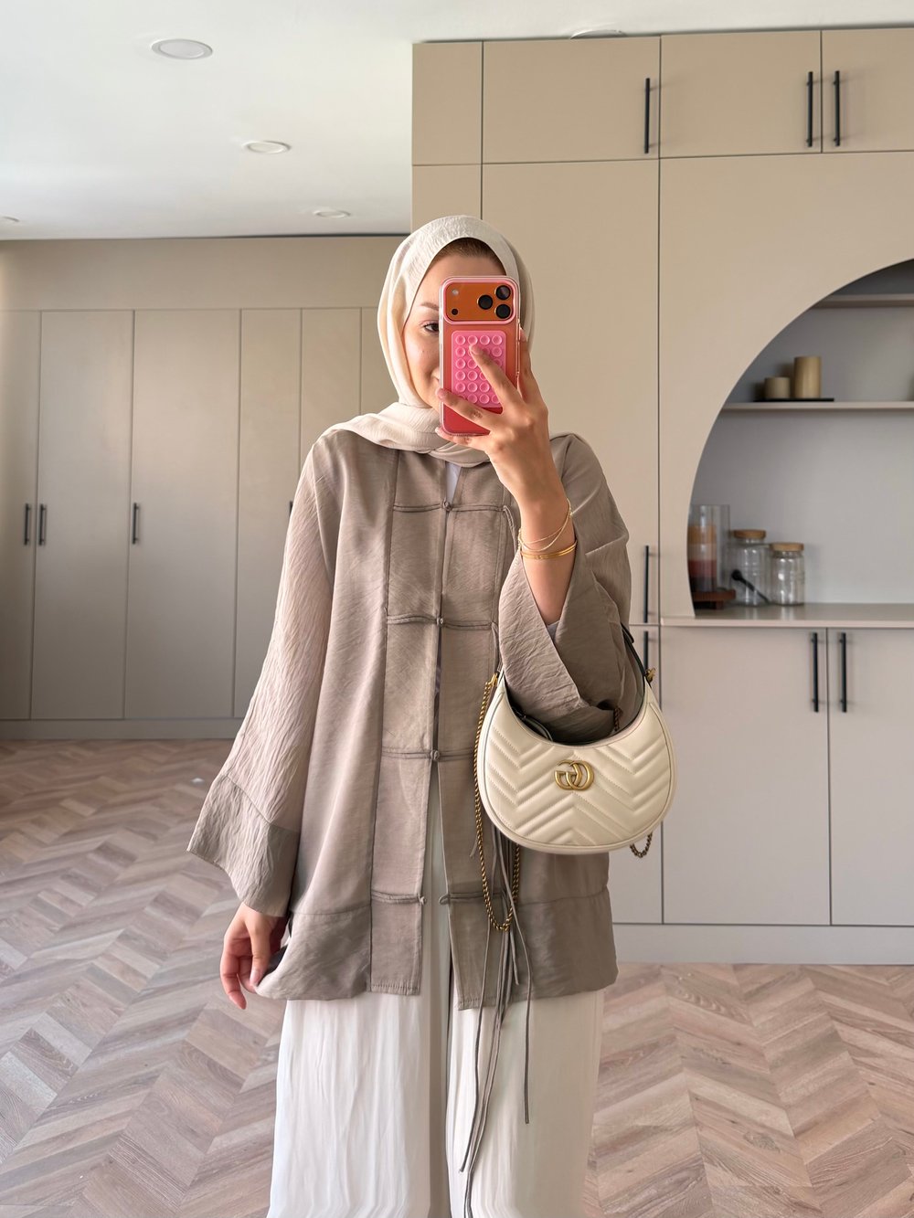 Peri Kimono Ceket Vizon (2366)