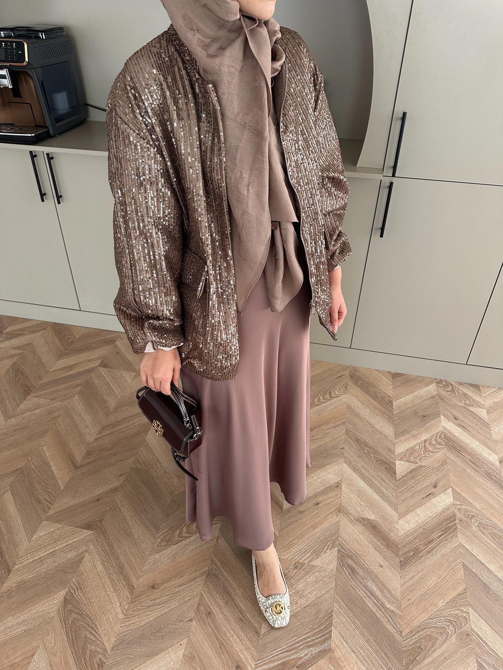 Pullu Bomber Ceket Camel