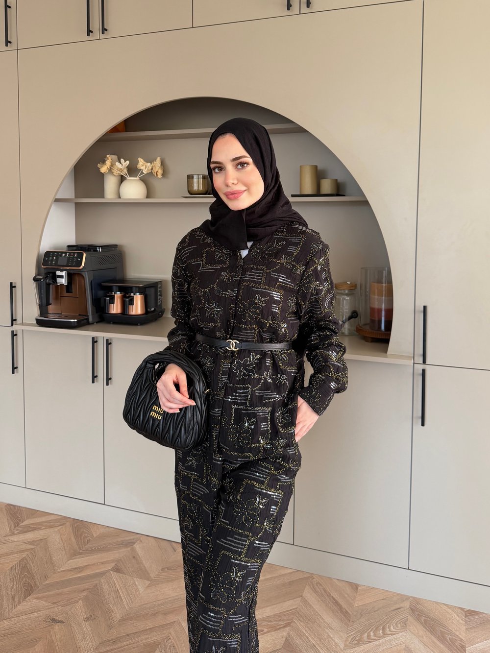 Râha İthal Pantolonlu Takım Siyah (5820)