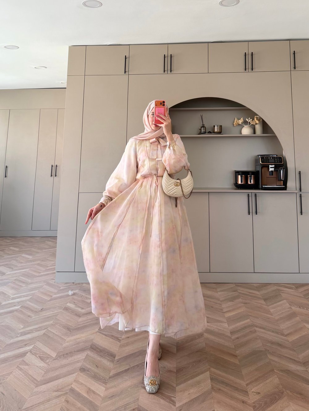 Raven Bağlama Detaylı Elbise Pembe (4544)