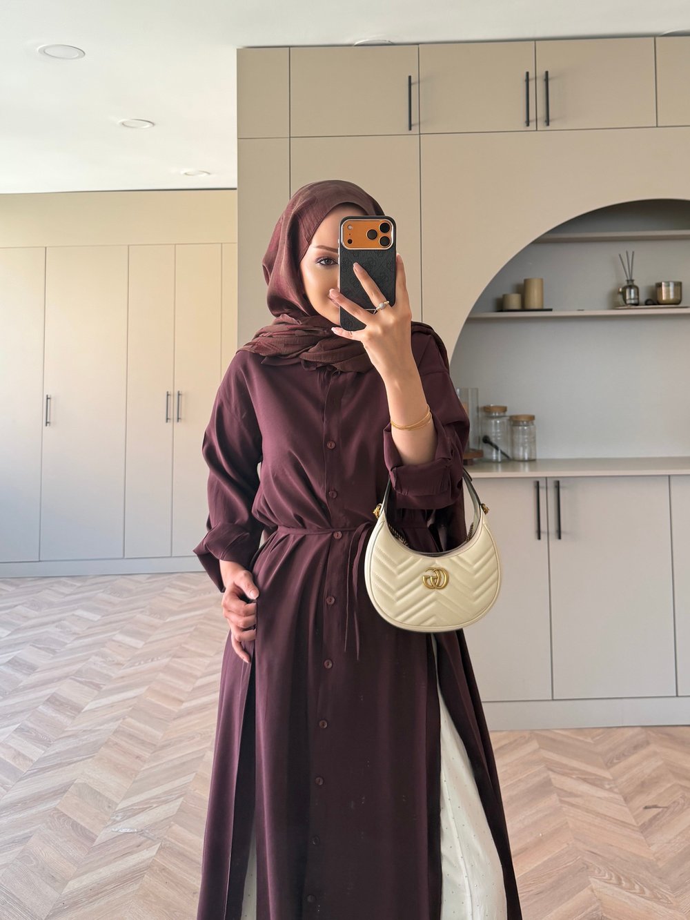 Ruiza Düğmeli Elbise\Tunik Bordo (2364)