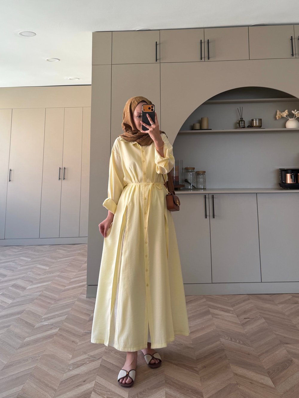 Ruiza Düğmeli Elbise\Tunik ButterYellow (2364)