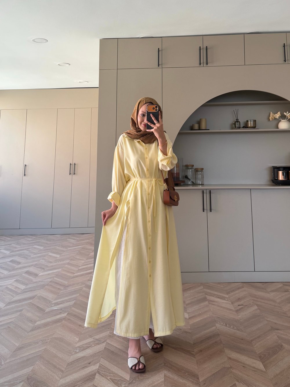 Ruiza Düğmeli Elbise\Tunik ButterYellow (2364)