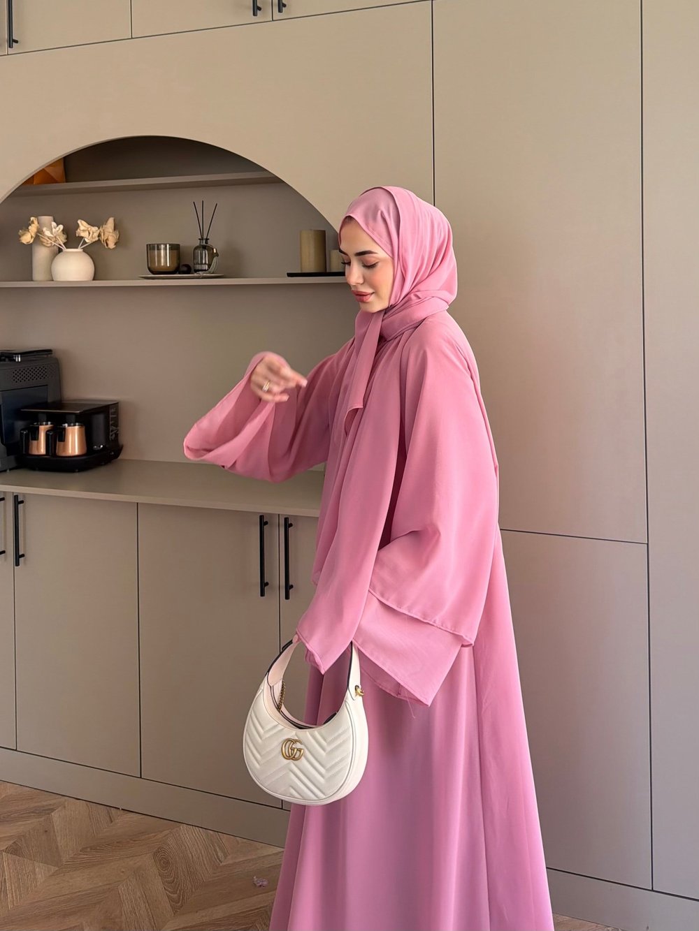 Sena Şallı Abaya Pembe (2000)