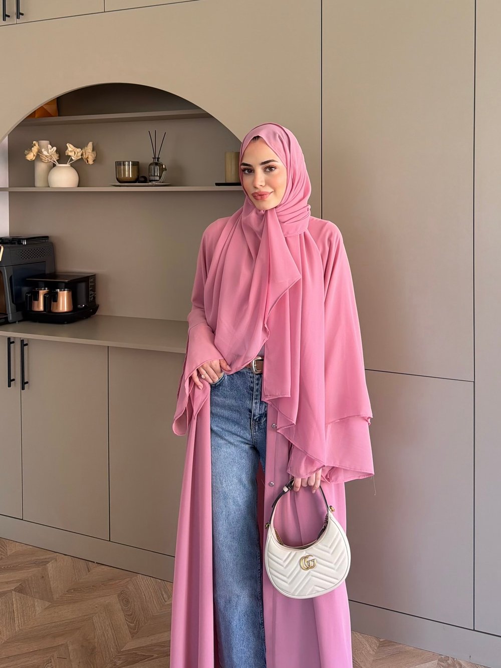 Sena Şallı Abaya Pembe (2000)