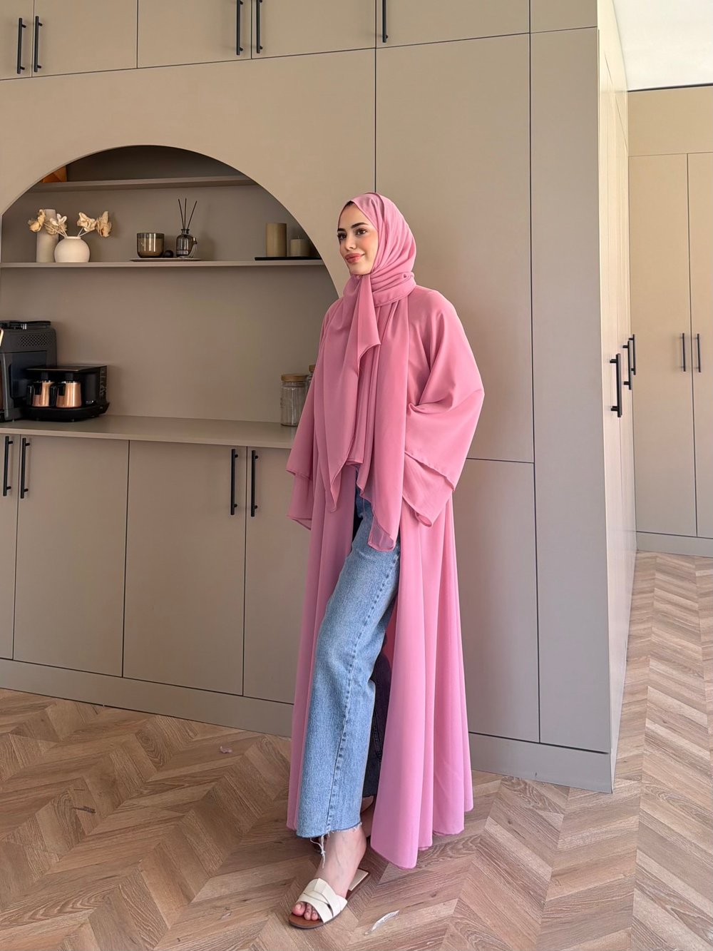 Sena Şallı Abaya Pembe (2000)