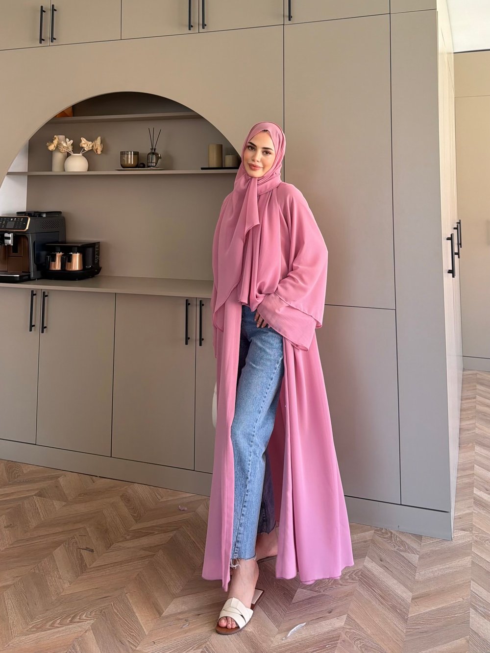 Sena Şallı Abaya Pembe (2000)