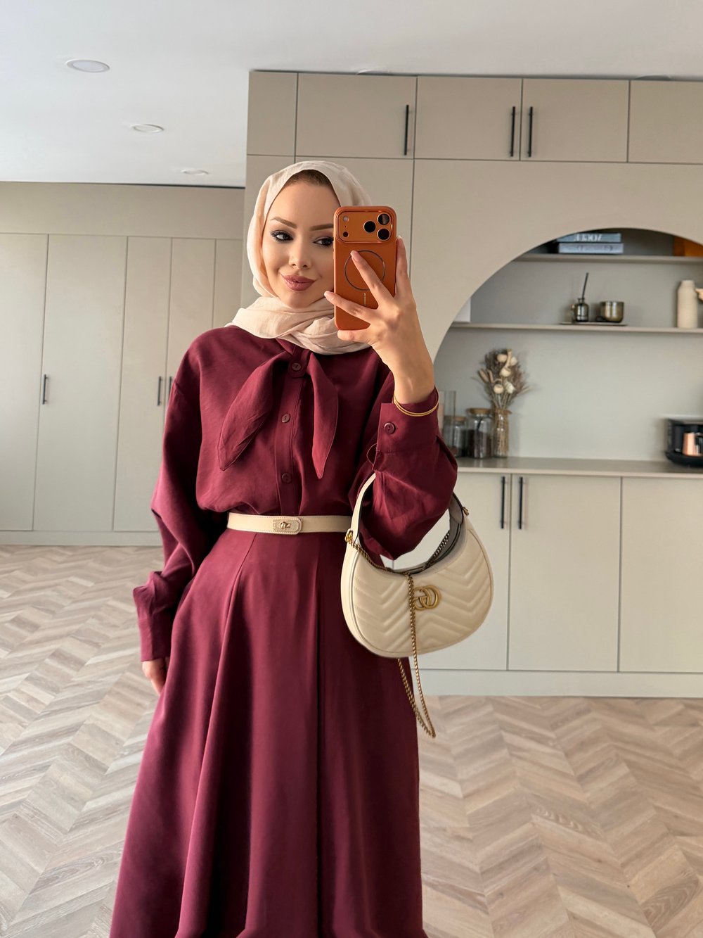 Serdel Bağlamalı Modal Etekli Takım Bordo (2382)