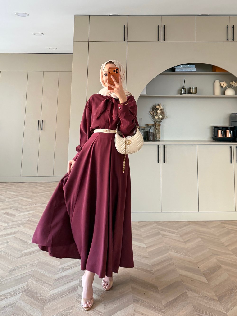 Serdel Bağlamalı Modal Etekli Takım Bordo (2382)