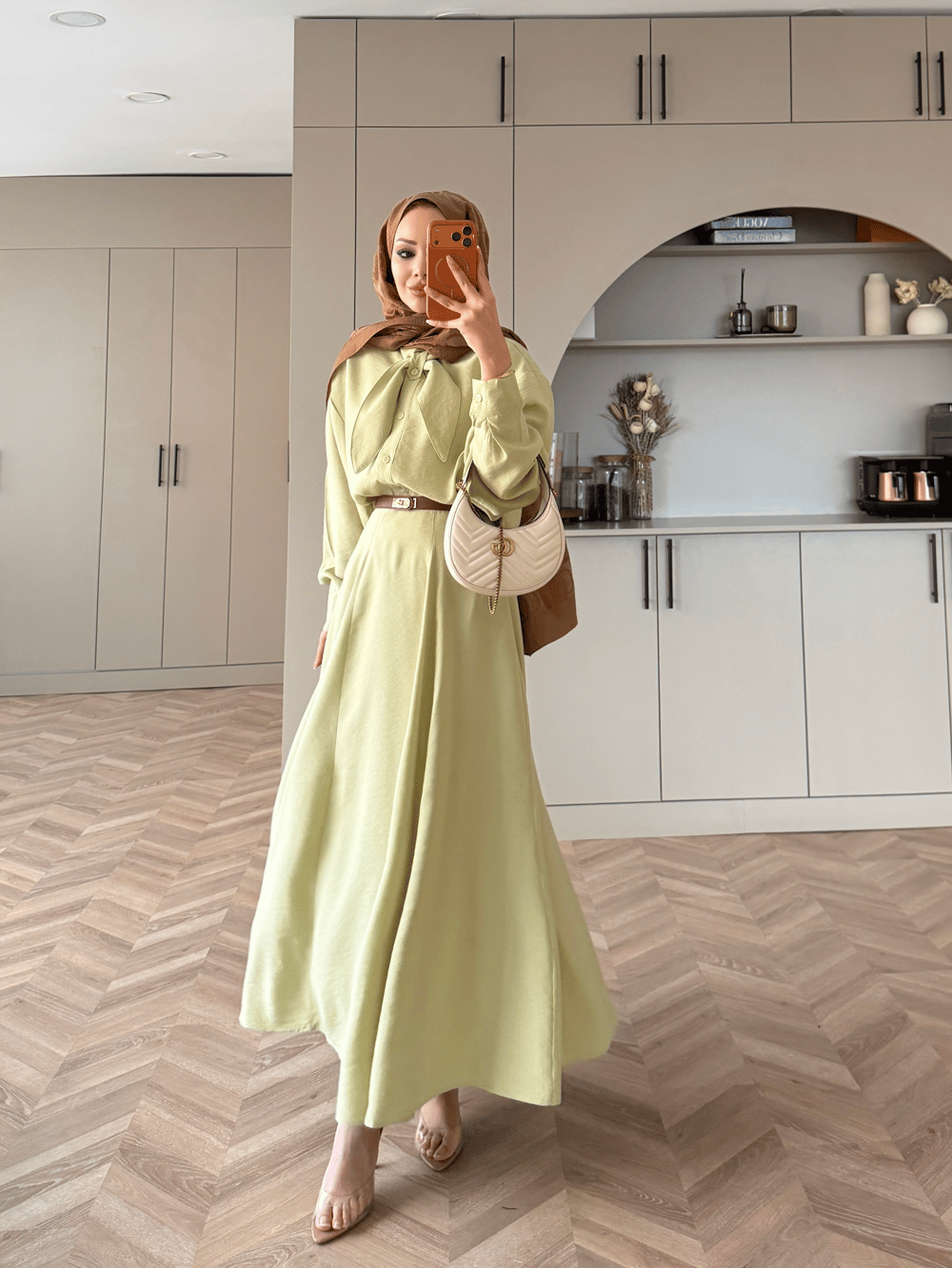 Serdel Bağlamalı Modal Etekli Takım Mint Yeşil (2382)