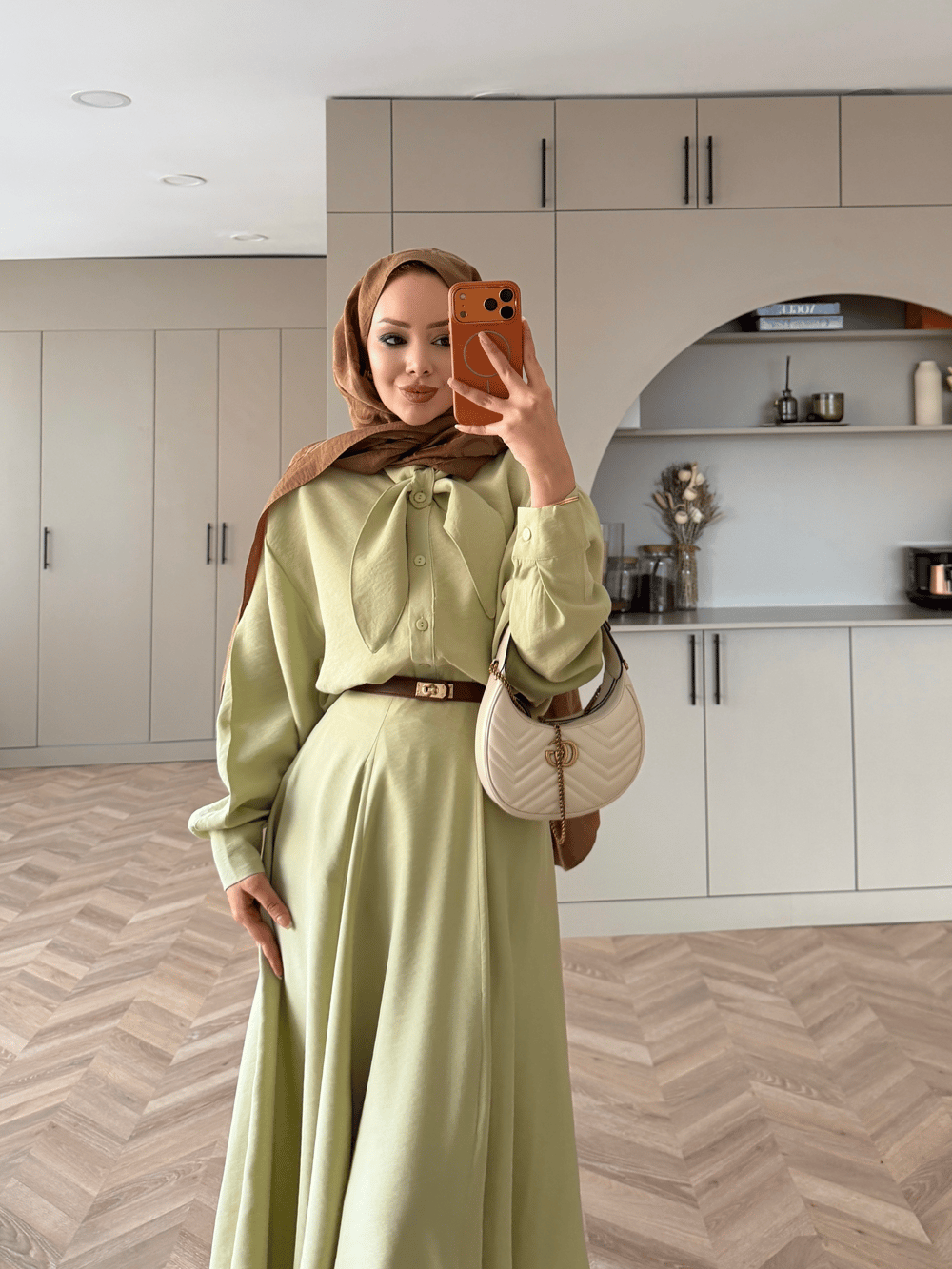 Serdel Bağlamalı Modal Etekli Takım Mint Yeşil (2382)