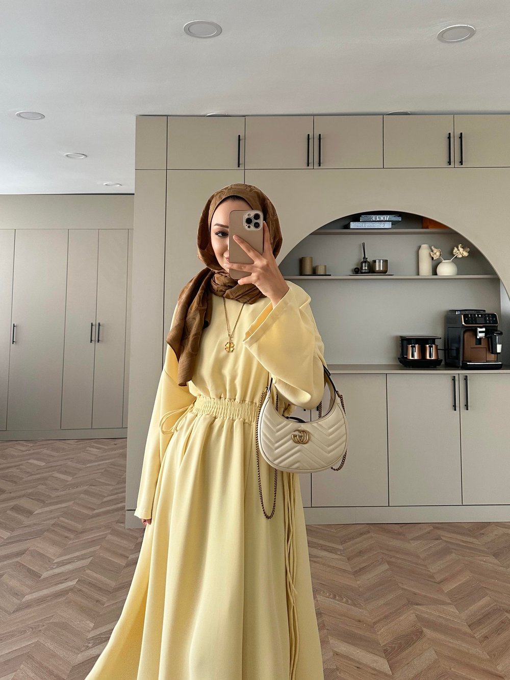 Shaw Büzgülü Elbise ButterYellow