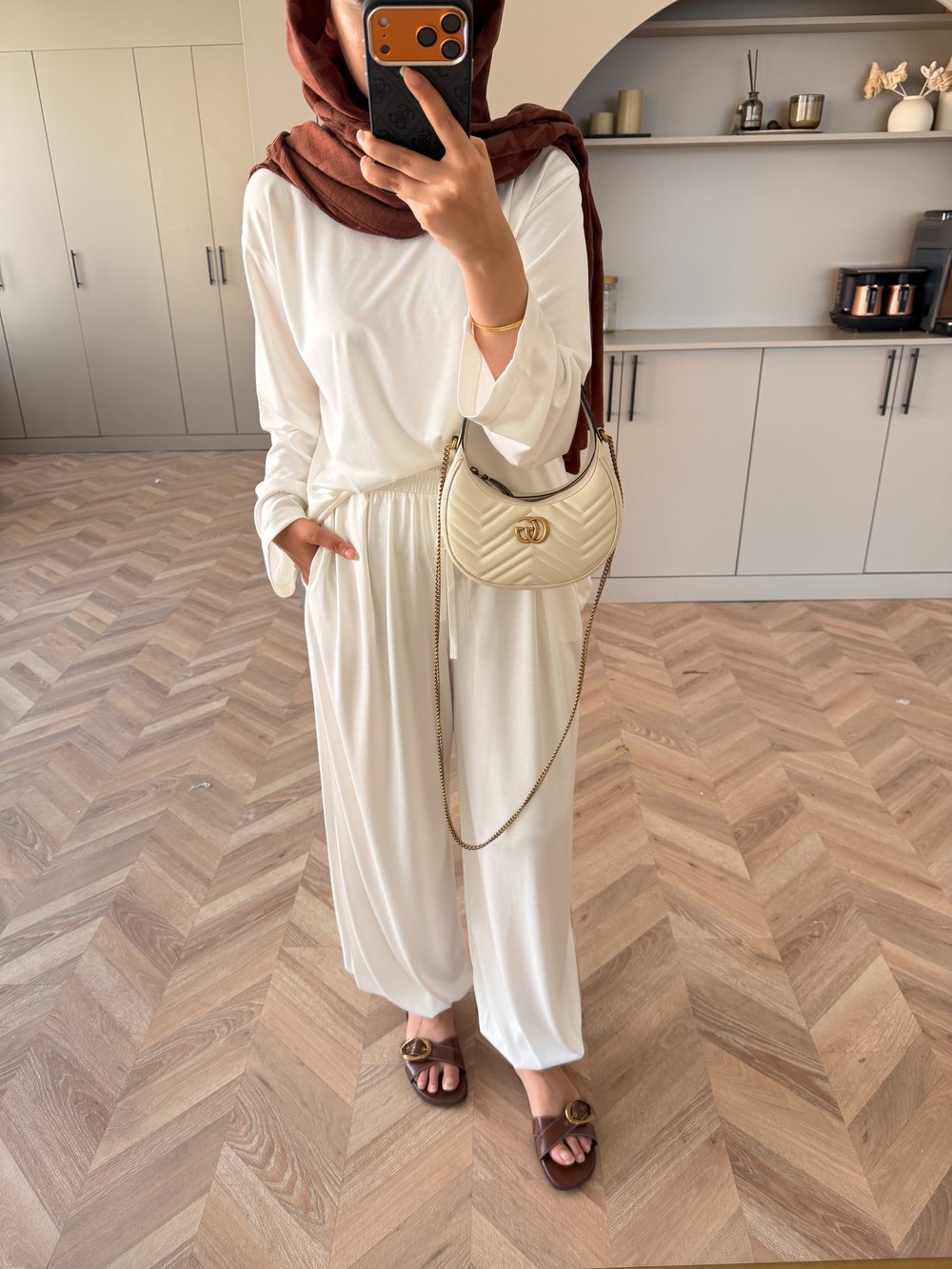 Sinore Oysh Pantolonlu Takım Beyaz (4548)
